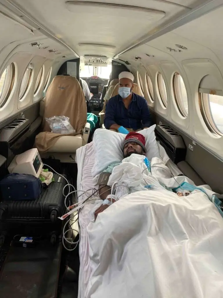 Air ambulance service in india critical Patient Transfer 3